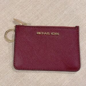 MK NWOT card holder w/keychain
